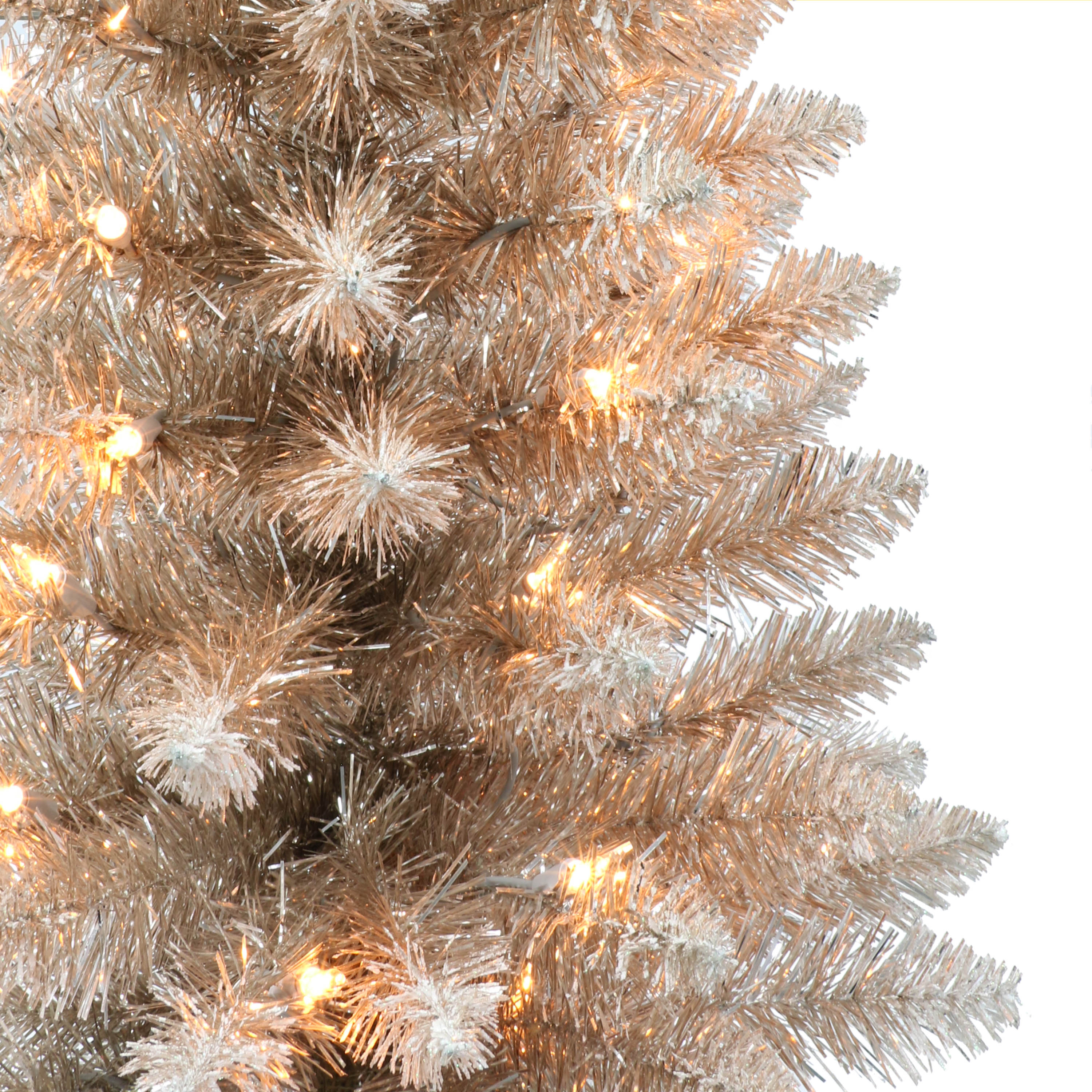 3ft Pre-lit Rose Gold Christmas Tree